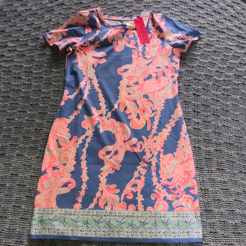 Lilly Pulitzer Declan Dress in purple and pink